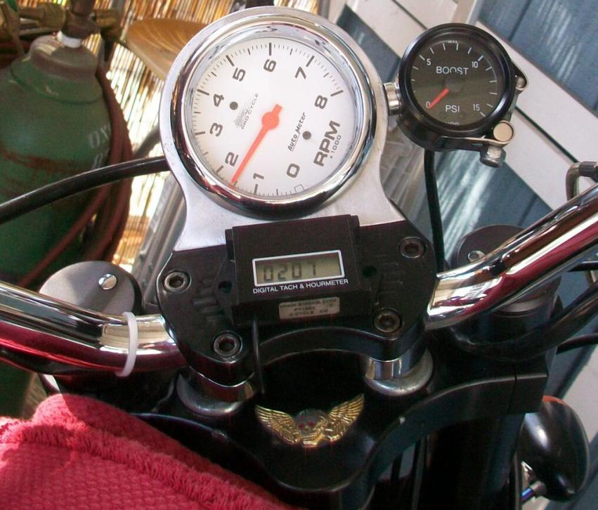 handlebar gauge mount