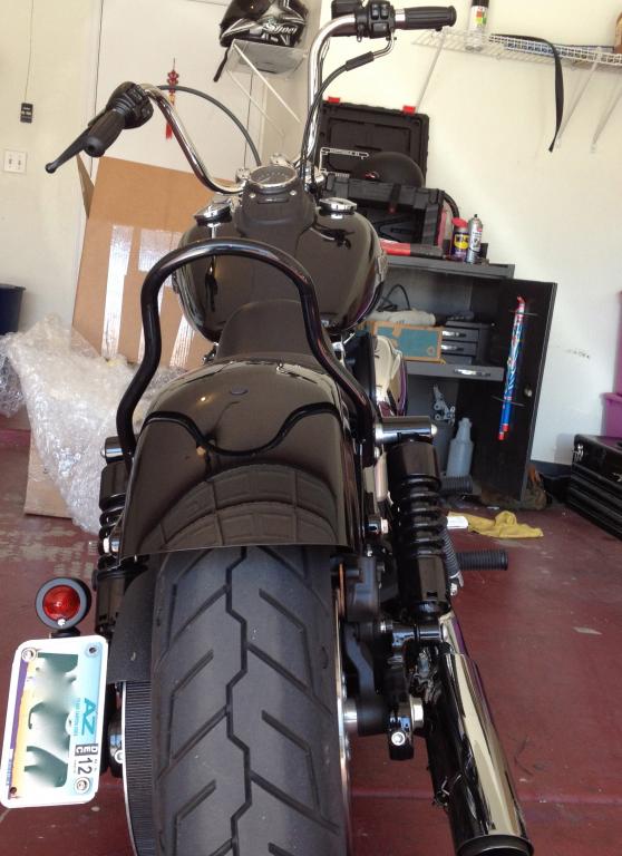 Chopped Rear Fender Kit Installed - Harley Davidson Forums