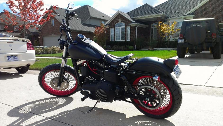 Wheels installed on Street Bob - Fat 50 - Harley Davidson Forums