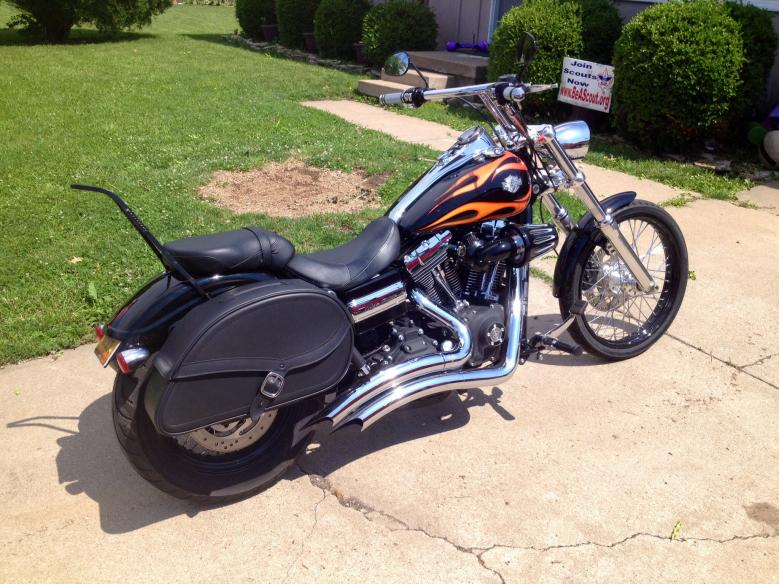 Viking Armor Hard saddlebags on Wide Glide. Harley Davidson Forums