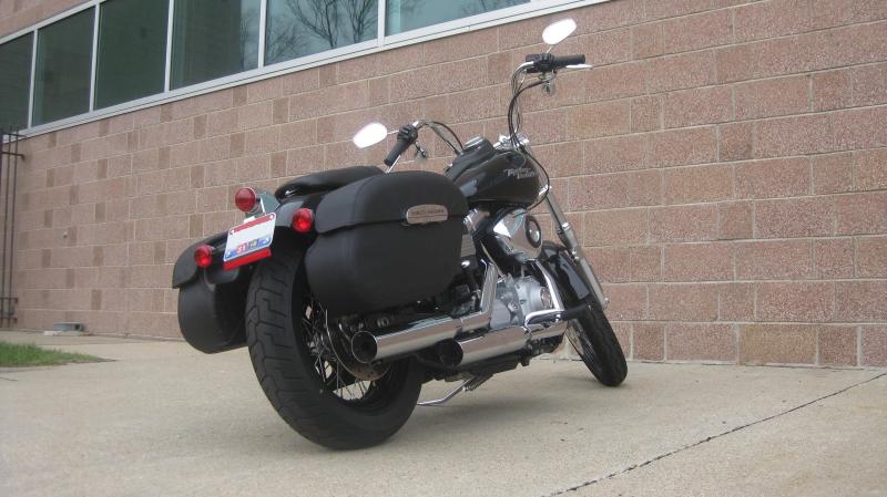 Rigid leather deals locking saddlebags