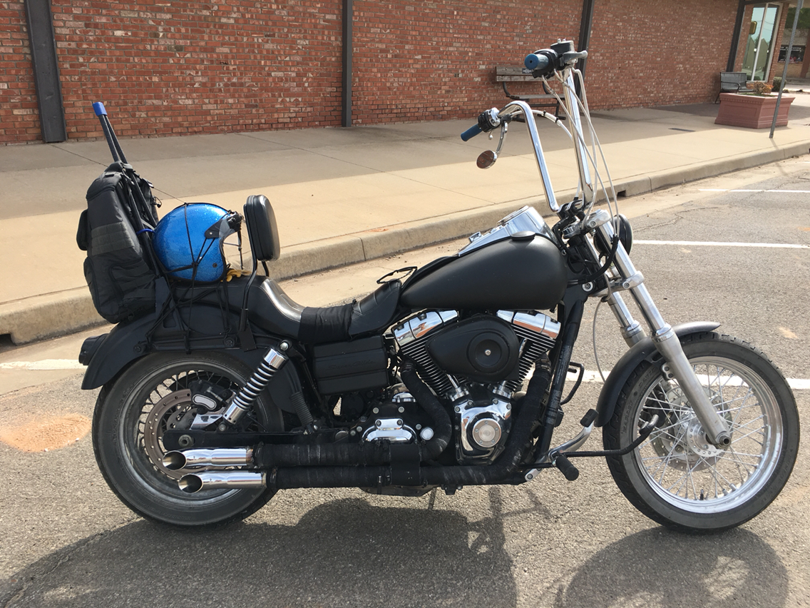 dyna with sissy bar