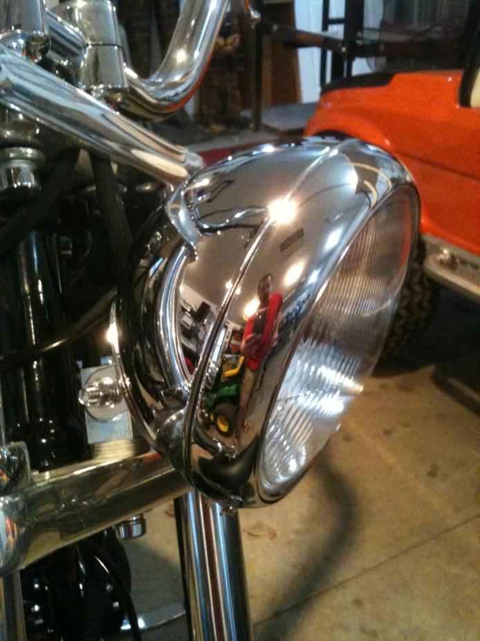 harley fatboy headlight replacement