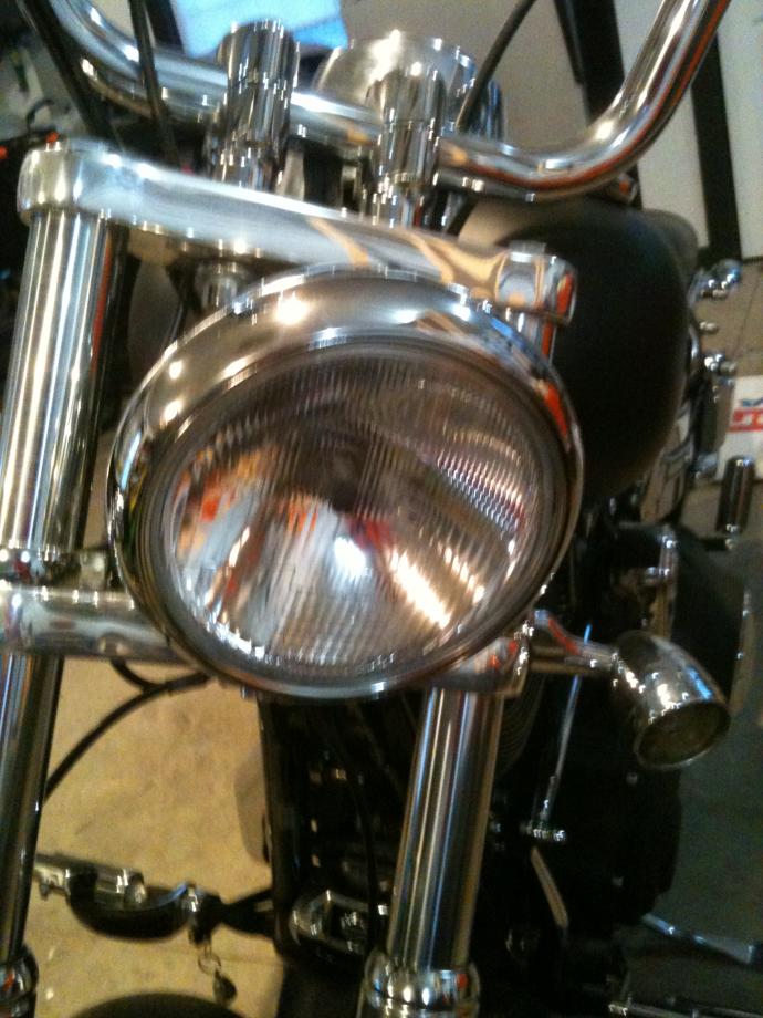 harley fatboy headlight replacement