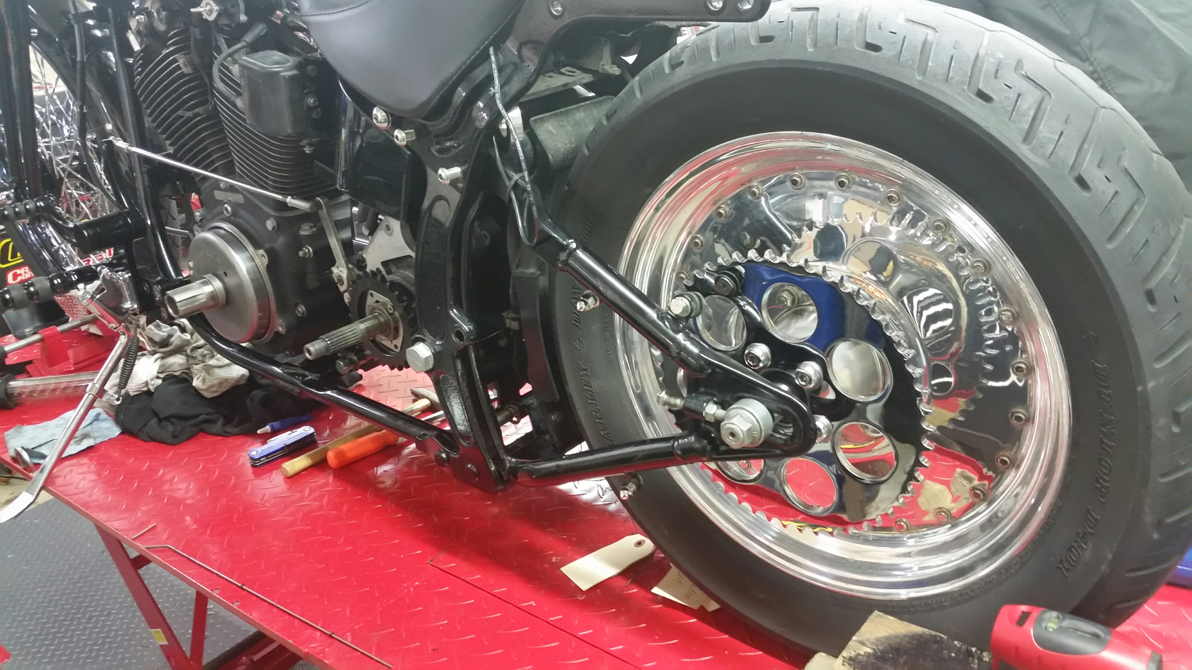 softail chain conversion