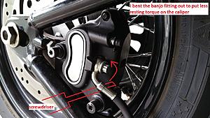 Rear brake hot/dragging -- uneven pad wear - 2009 softail-20170907_114422.jpg