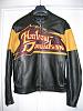 Genuine Harley Leather Jacket - Mens Size Medium-front.jpg