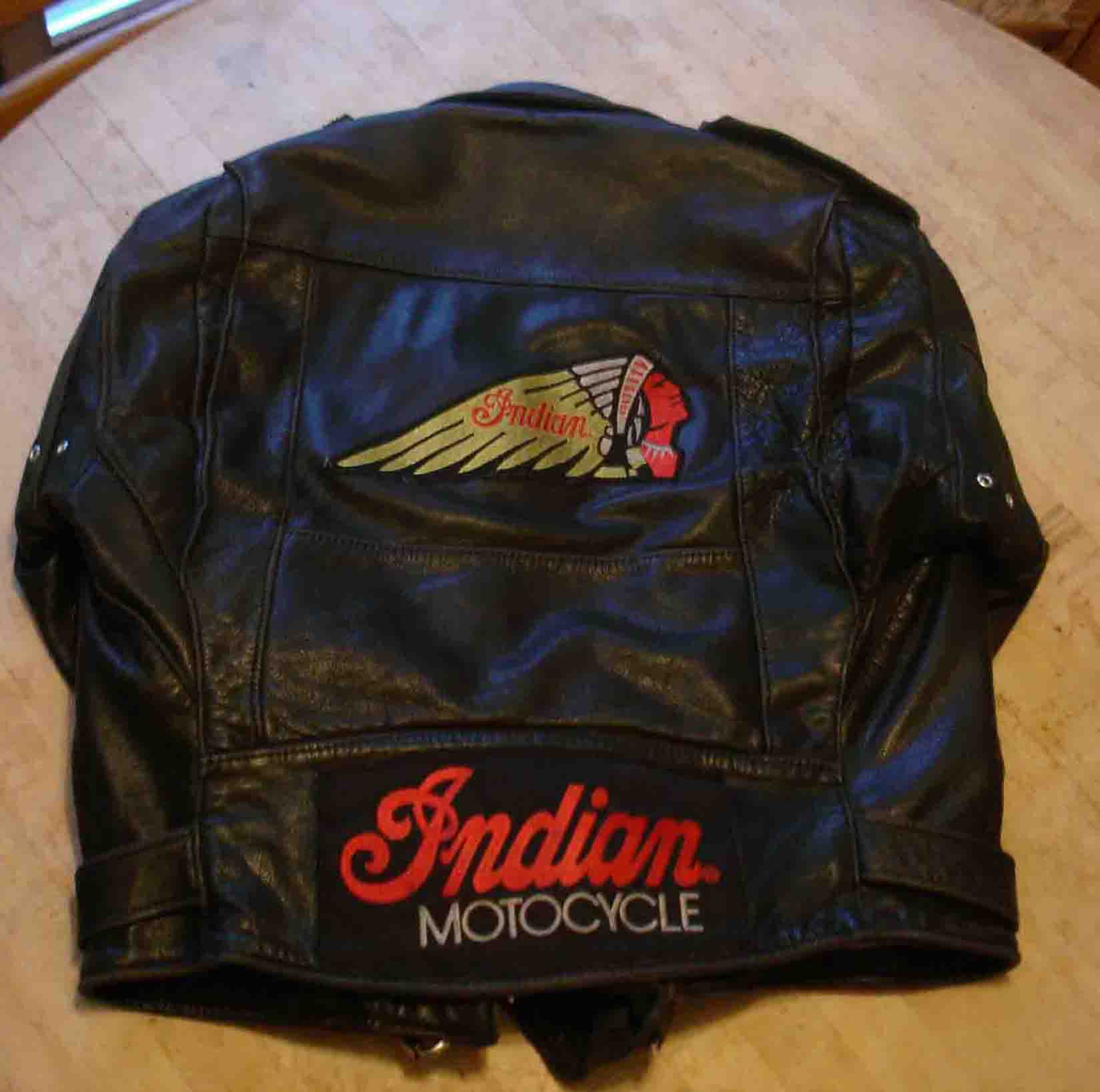 Distressed Old School Indian Jacket MED - Harley Davidson Forums