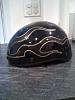 H-D Black Half Helmet w/Flames-6.jpg