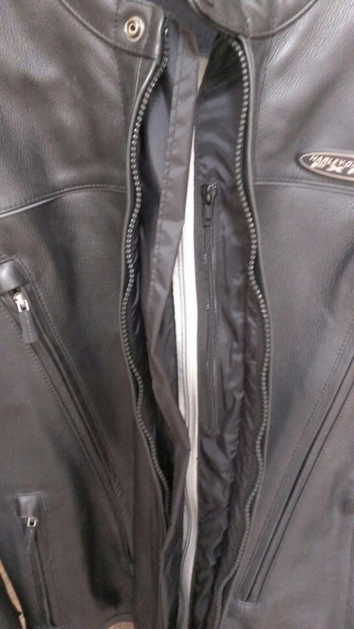 Harley Davidson FXRG Motorcycle Leather Jacket Waterproof No Liner L  98518-09vm