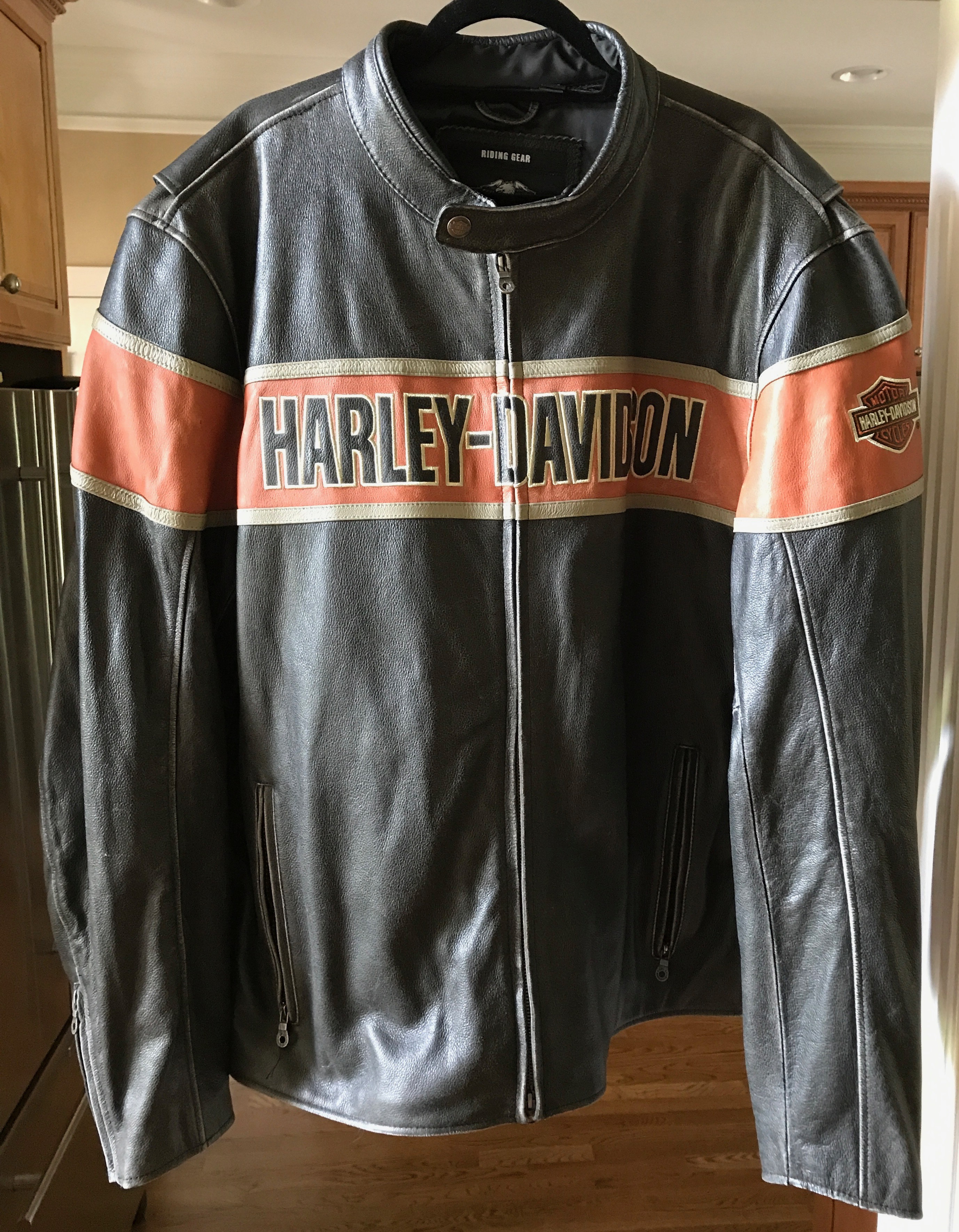 Harley Victory Lane Leather Jacket (3XL) - Harley Davidson Forums