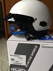 FOR SALE - NEW HJC IS-Cruiser Half Helmet - White (L)-img_2563.jpg