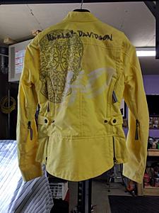 Ladies Yellow Harley Jacket - Size Small - 5 shipped-img_20180430_105011.jpg