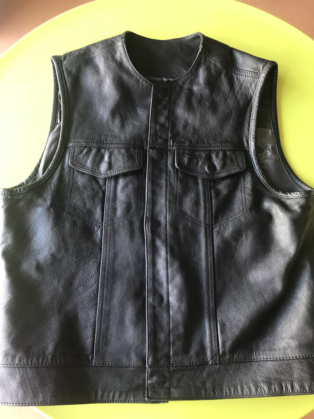 street and steel assault leather vest