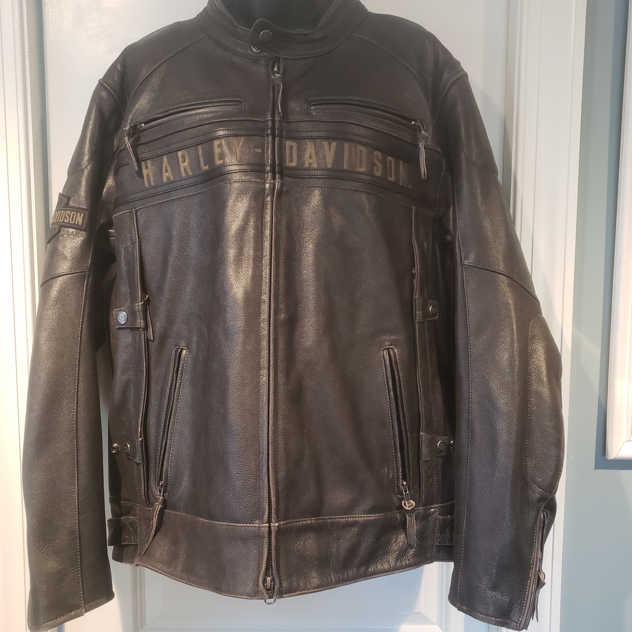 Harley Distressed Passing Link Triple Vent jacket - 2XL - Harley ...