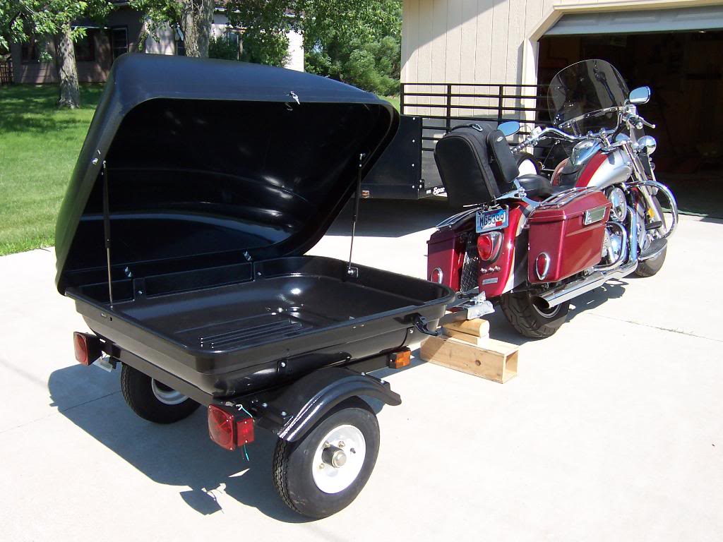 My New Harbor freight Pull Behind Trailer! - Page 3 - Harley Davidson