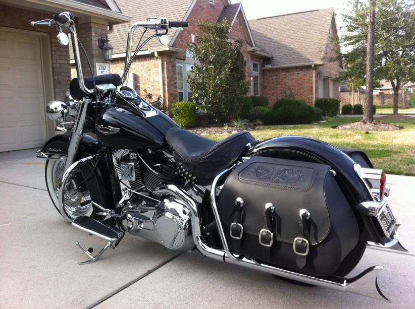 softail leather saddlebags