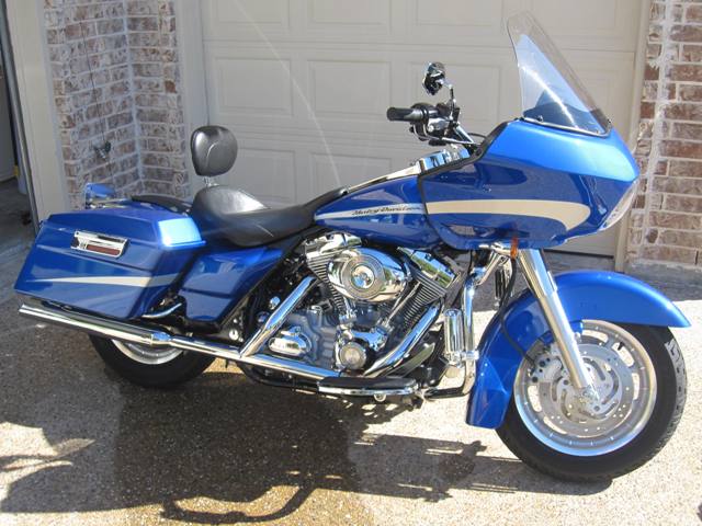 2007 Cobalt Blue Road Glide Dallas TX 3 820 miles 