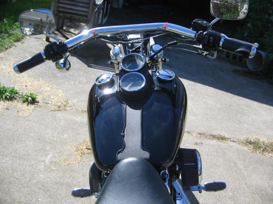 8" 1.5" OD pullback T-Bars Chrome - Harley Davidson Forums