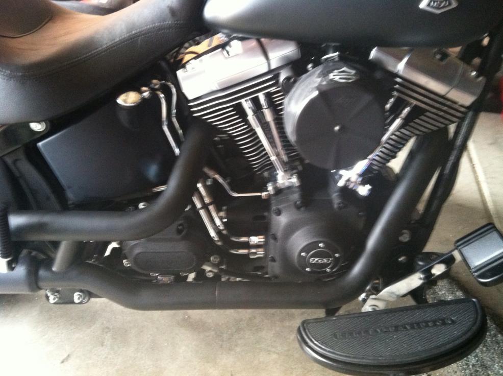 Harley Davidson Softail Cross Bones FLSTSB Springer Paint Set Black Denim |  eBay
