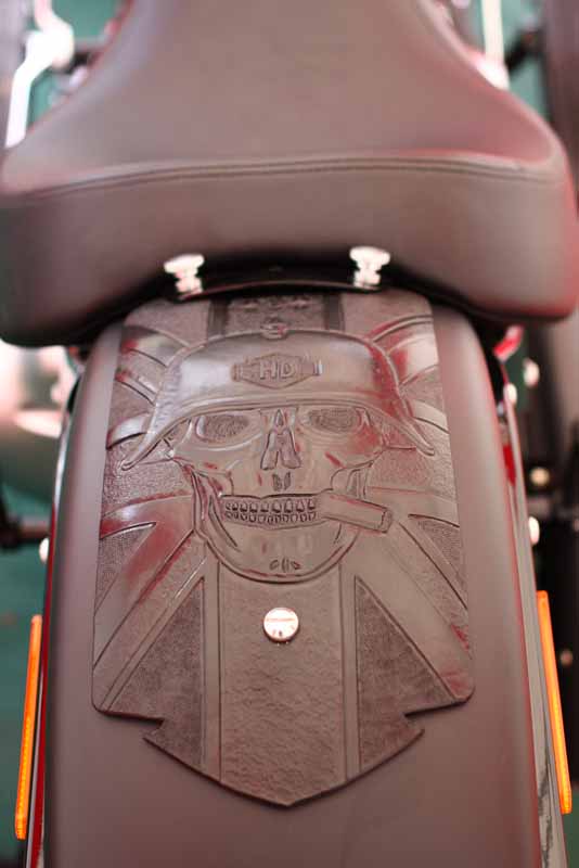 custom leather fender bibs for harley davidson