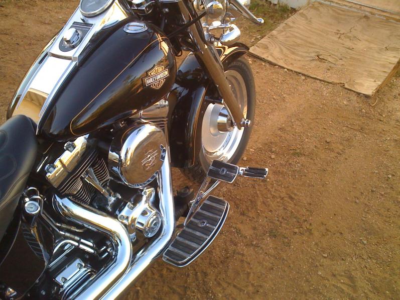 Highway pegs/mounts that attach to the downtubes? - Harley ...