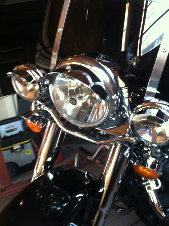 heritage softail headlight visor