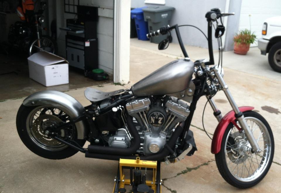 sportster tank on softail