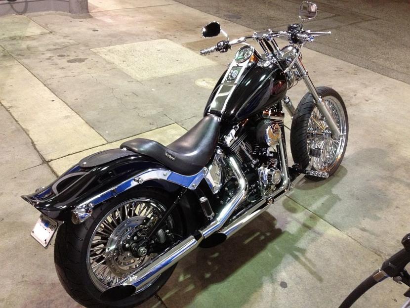 Any softail custom owners with fat 50 spoke style wheels ...