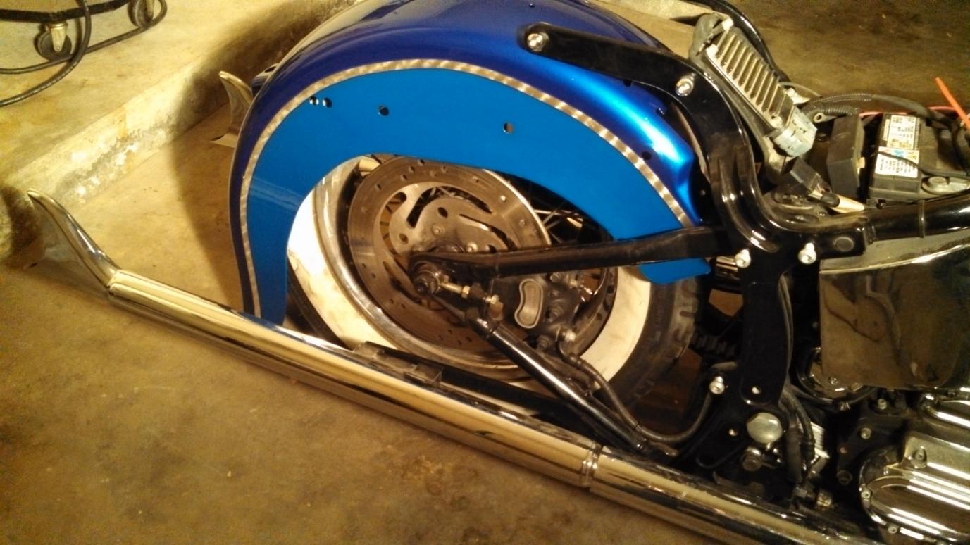 softail stretched rear fender