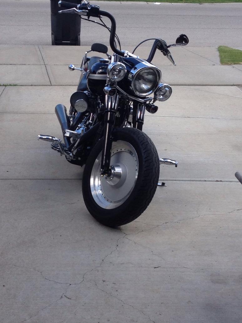 harley fatboy headlight nacelle