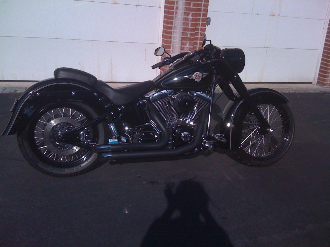 harley davidson fatboy blacked out