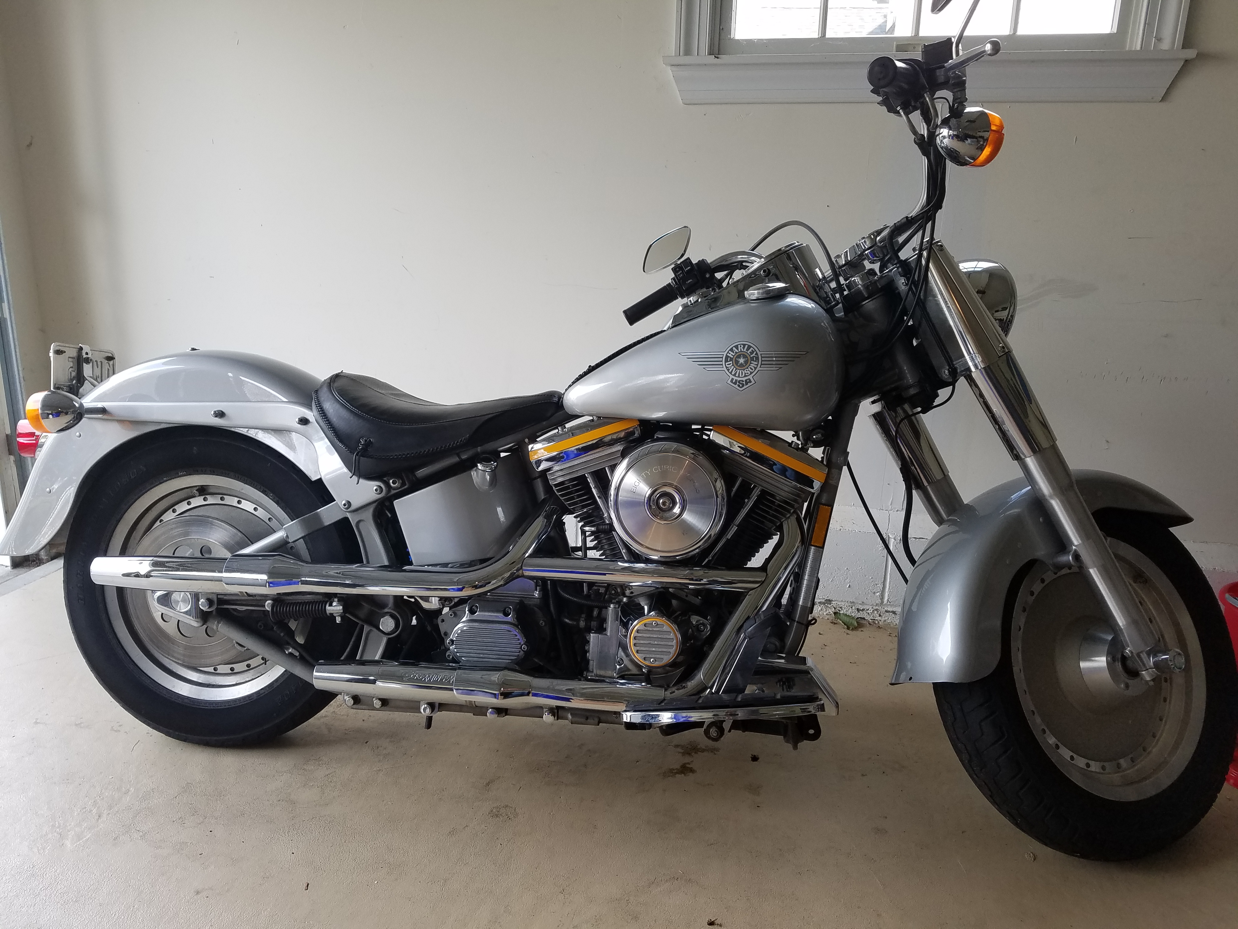 harley davidson fat boy grey ghost