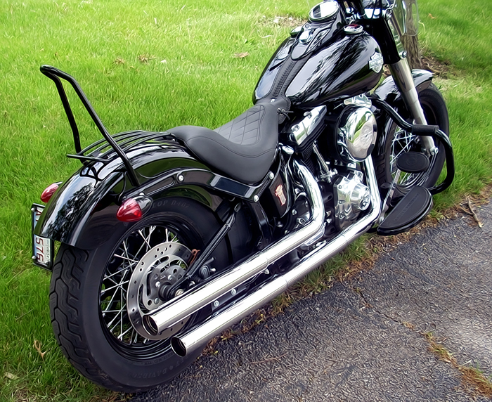 2012 softail slim sissy bar