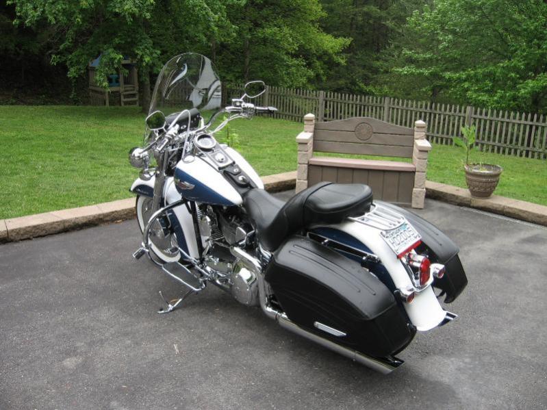 road king with hard bags