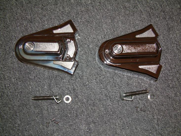 harley rear axle covers softail