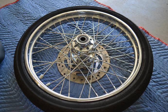 Front Wheel off 2007 Night Train + tire+rotor - Harley Davidson Forums