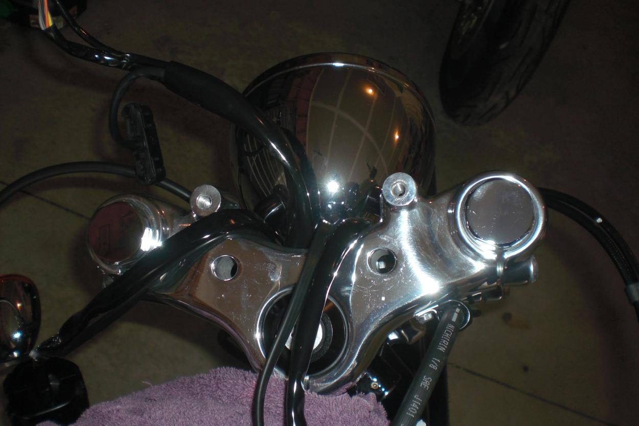 Adding RSD Speedo Relocation Kit on a XL1200C Sportster Custom Harley