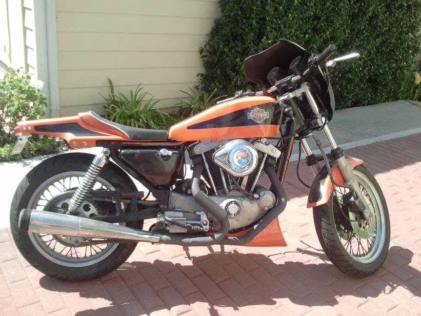 My New Dirt/Street Tracker Inspired Bike! - Harley ...