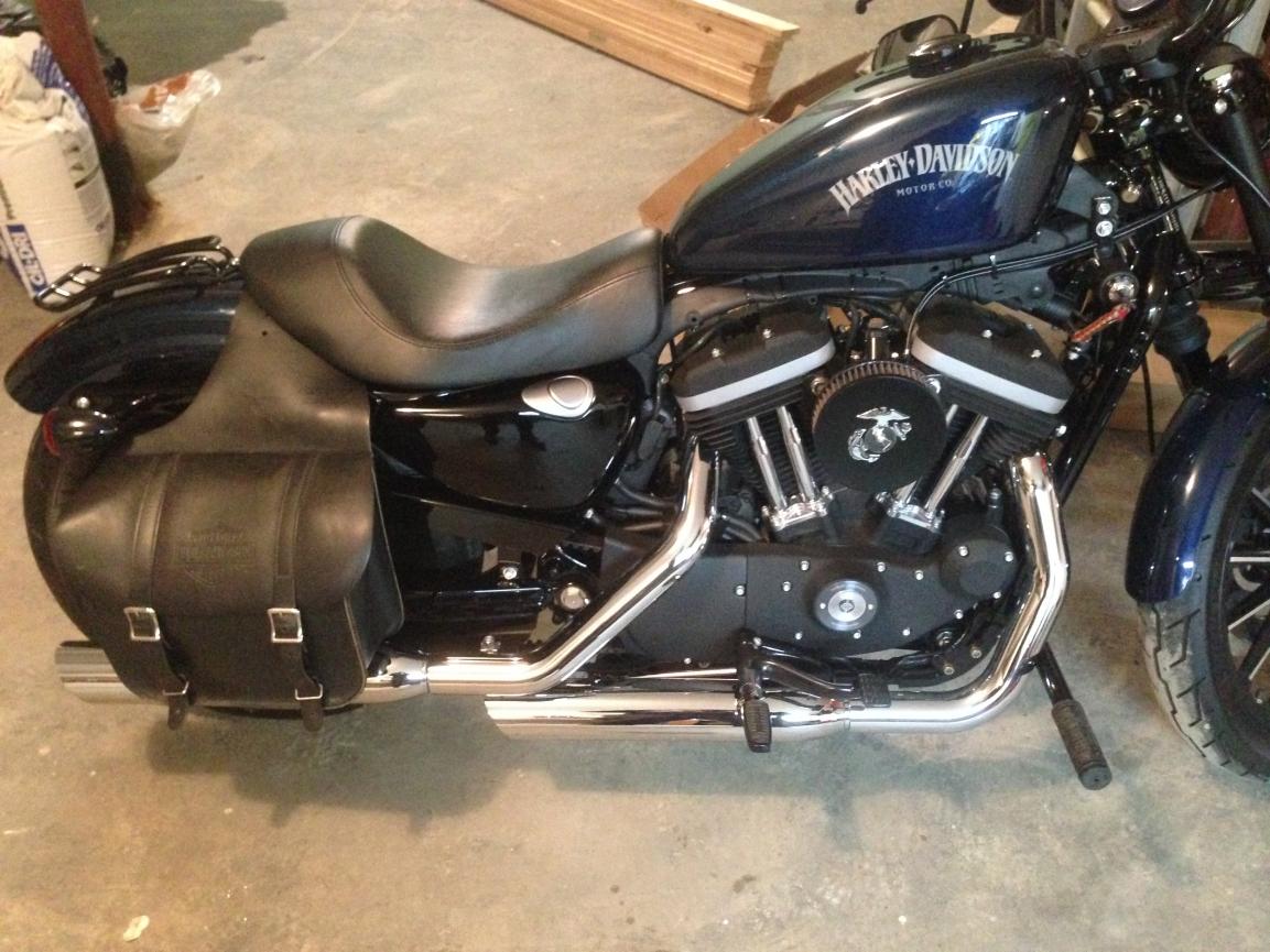 sportster saddlebags with shock cutout