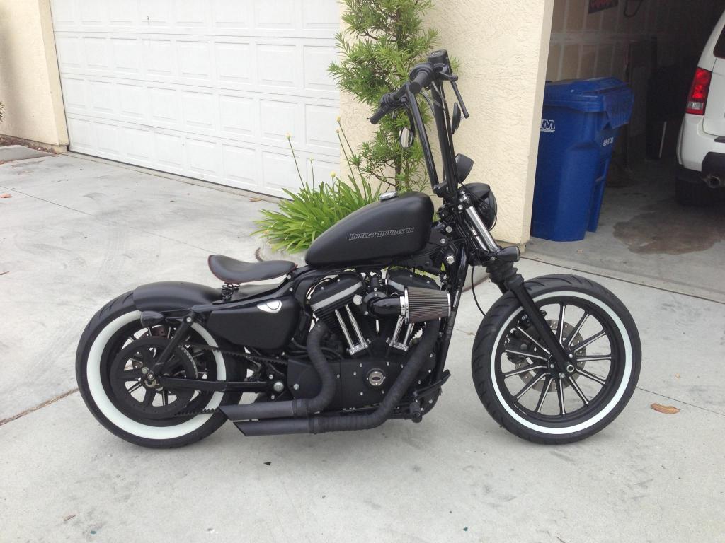 Iron 883 chopped rear shop fender