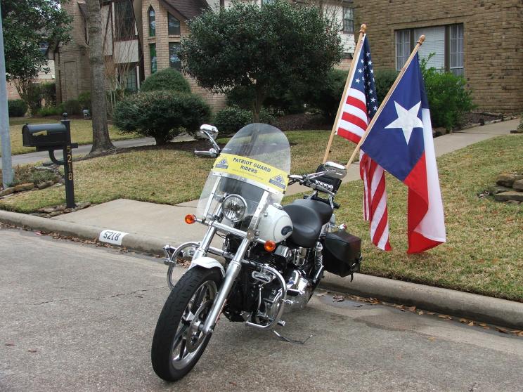 Home made parade flag holders - Harley Davidson Forums