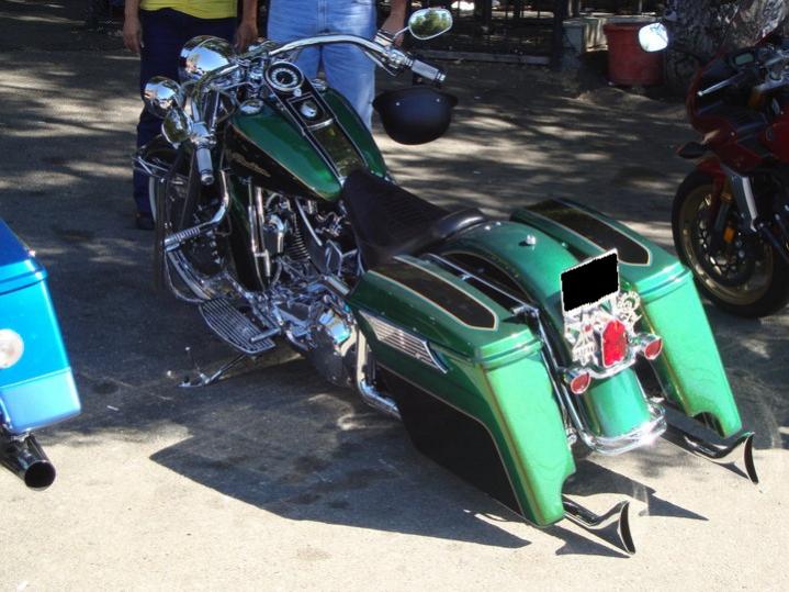 softail stretched bags