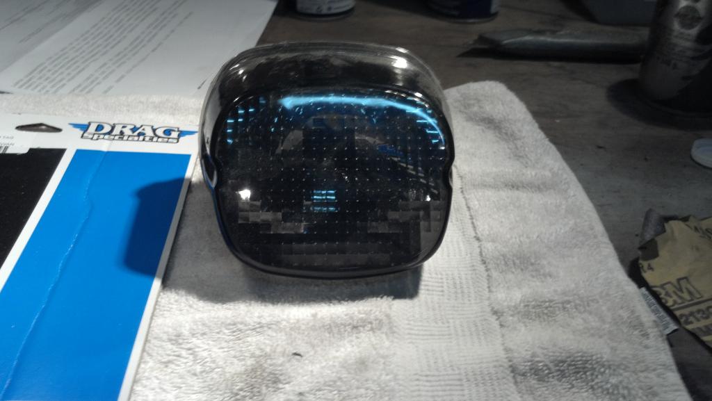 Smoked Tail Light Lens and LED Bulbs Harley Davidson Forums