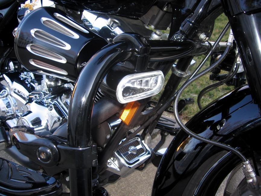 engine guard mounted lights for harley davidson