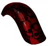 Road King Classic FLHRC Tank Fenders Red Skulls Set fits 09 10 11 by COLORMANIA-e156-rear-fender-brandy-wine.jpg