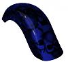 Road King Classic FLHRC Tank Fenders Blue Skulls Set fits 09 10 11 by COLORMANIA-e156-rear-fender-cobalt-blue.jpg