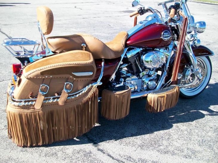 road king with hard bags