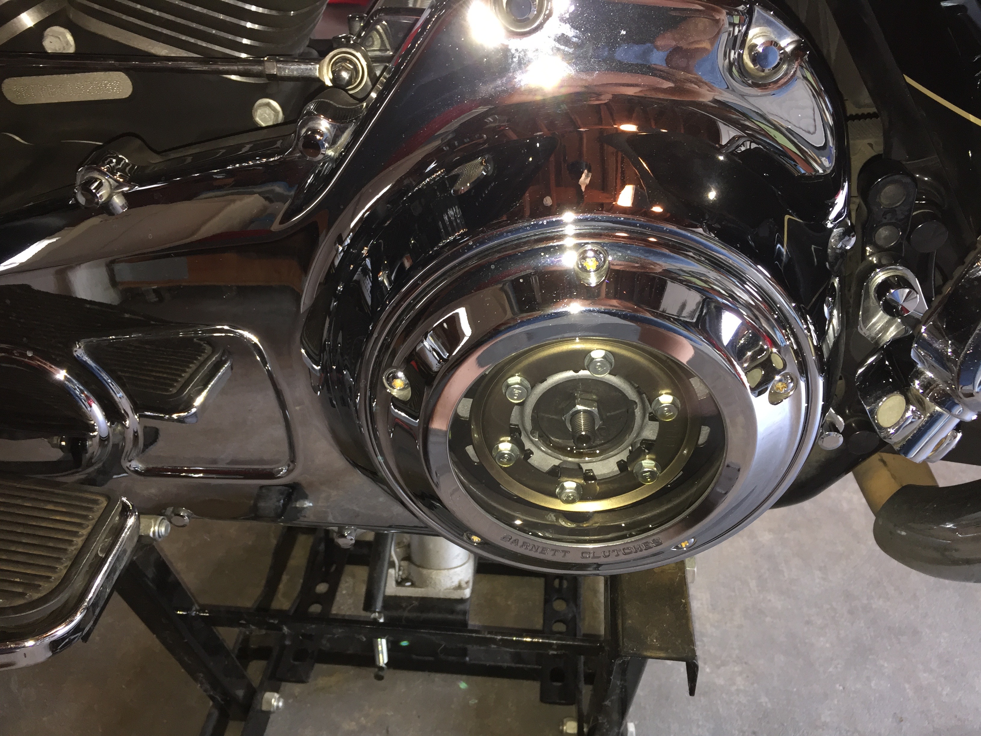 harley clear derby cover