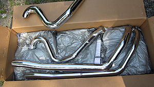 New Bub Stealth Chrome True Dual Exhaust Header Pipes-003.jpg